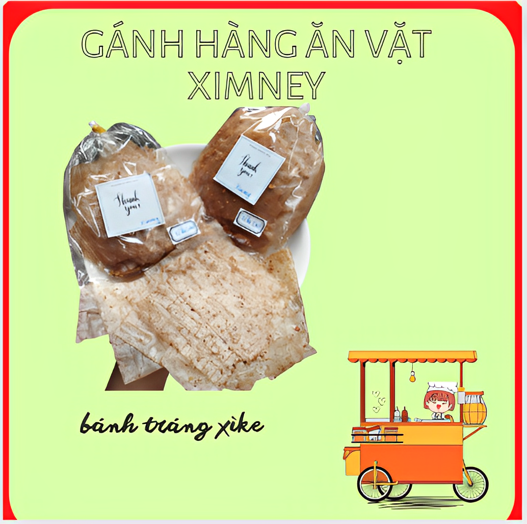 Bánh tráng xì ke muối nhuyễn tỏi phi siêu ngon, siêu cay