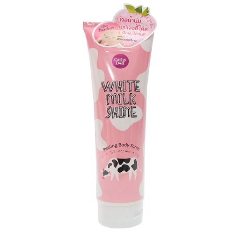 Tẩy tế bào chết toàn thân trắng da sữa bò cathy doll 320ml thái lan