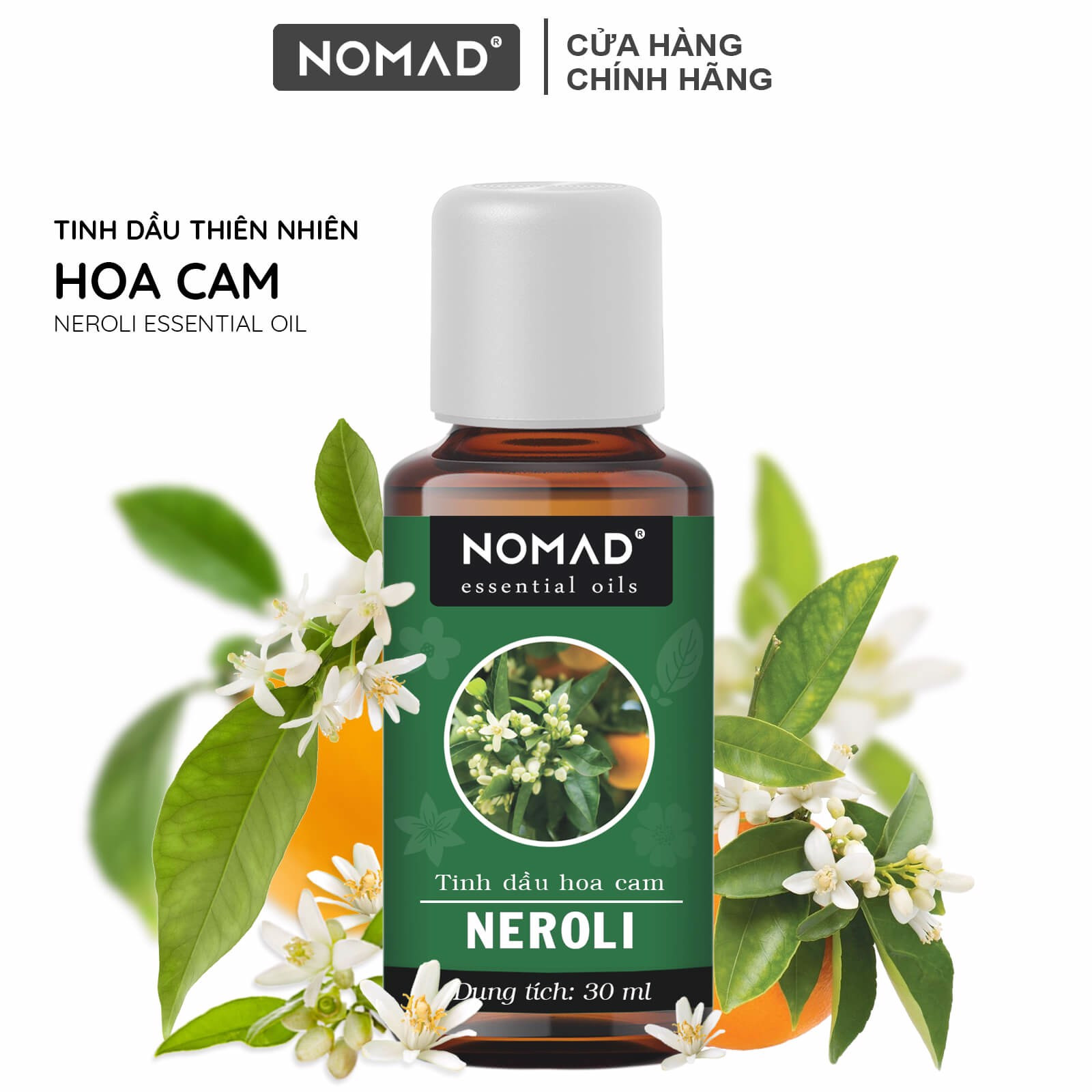 Tinh Dầu Thiên Nhiên Hoa Cam Nomad Neroli Essential Oil