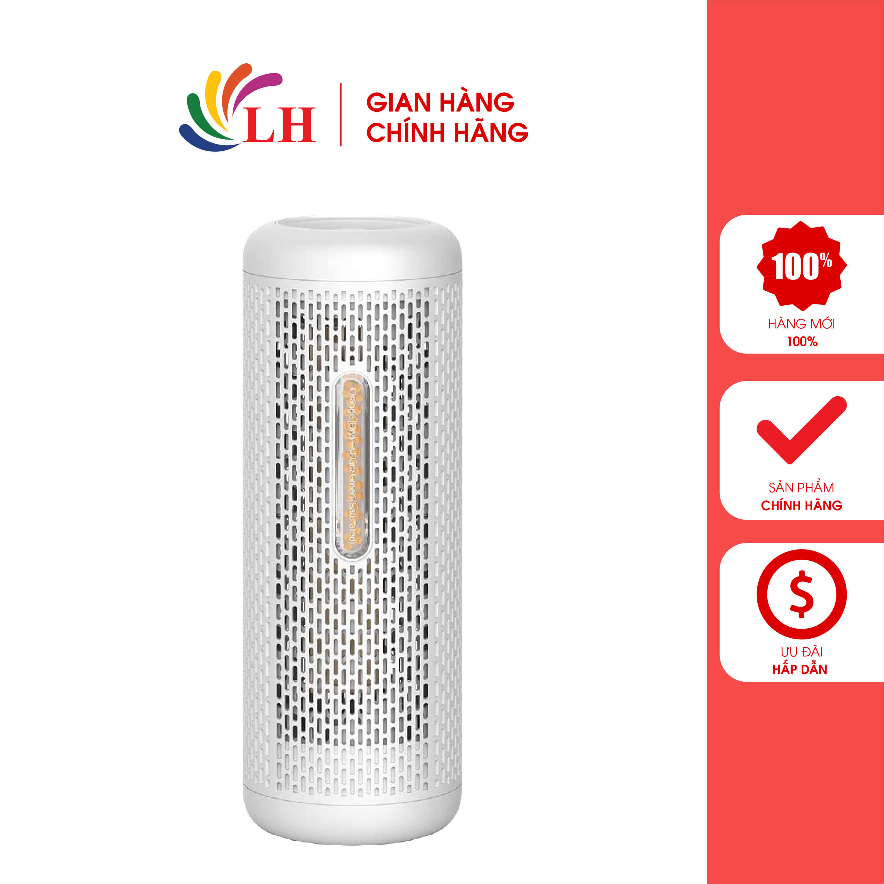 Máy hút ẩm mini Deerma DEM-CS50M - Công suất 20W, ức chế sự phát sinh của vi khuẩn nấm móc gây bóc mùi, cổng sạc tiện lợi