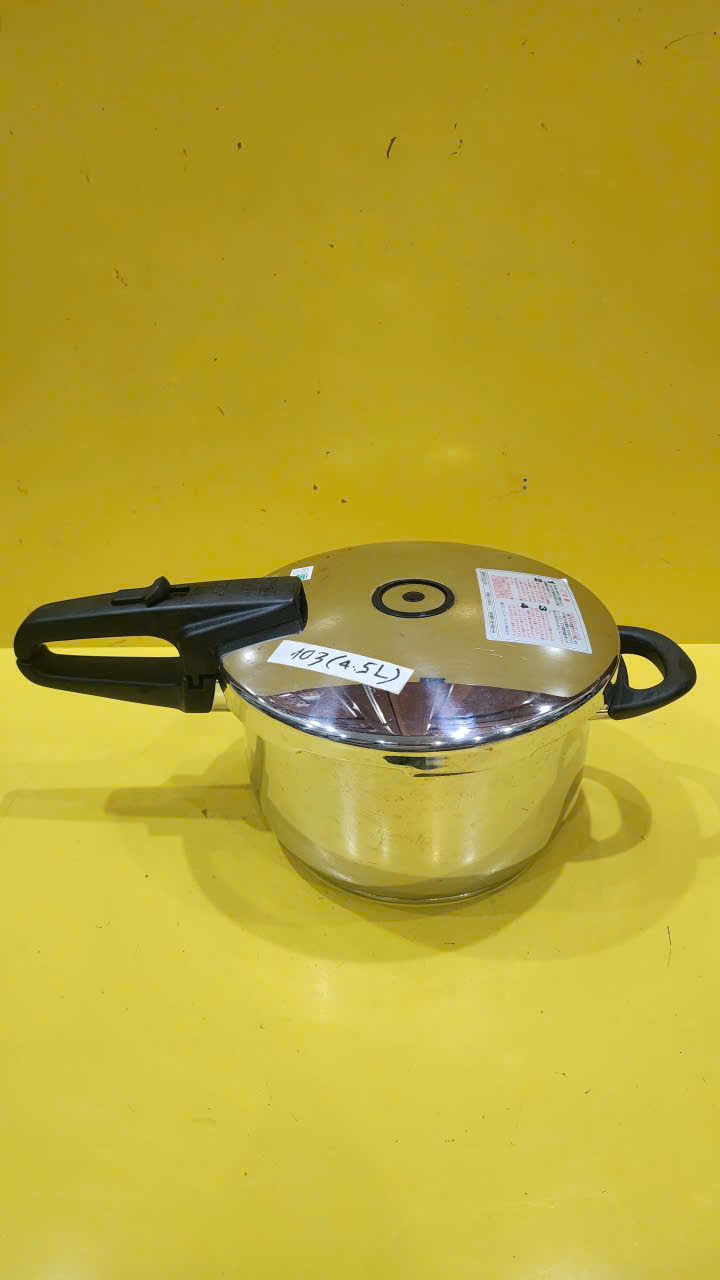 Nồi áp suất nội địa Nhật Fissler 4.5L (mã 103), Dùng được bếp từ_Hàng nội địa Nhật, đã qua sử dụng