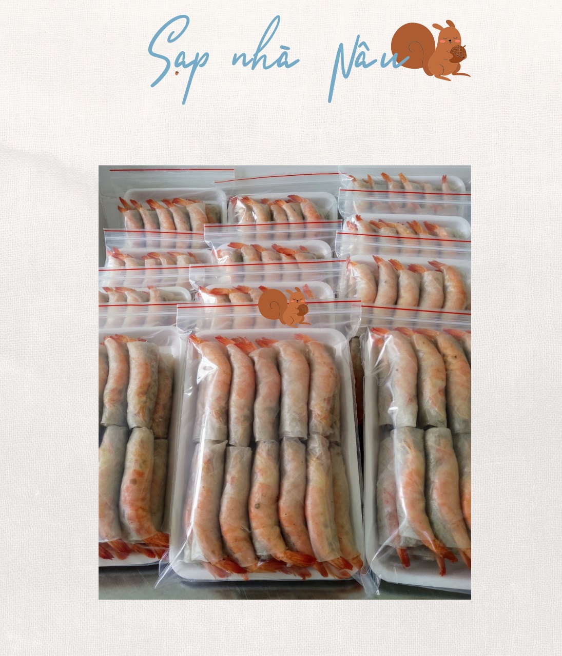 Chả ram tôm đất bình định 500gr - dasana010