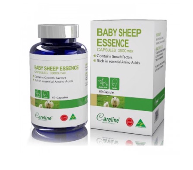 Viên Uống Nhau Thai Cừu Careline Baby Sheep Essence 33000mg
