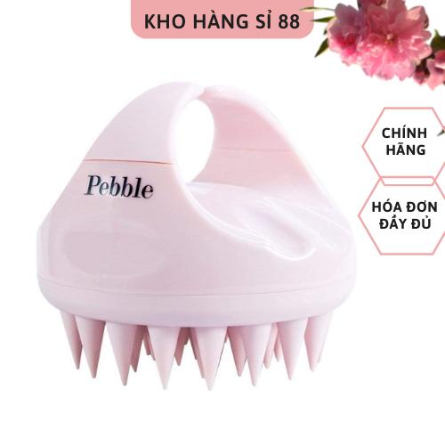 Lược gội đầu chống rụng tóc pebble lucy- good hair lucy, hàng chính hãng, bảo hành 1 đổi 1 trong 12 tháng