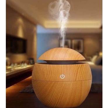 Đèn xông tinh dầu vân gỗ cao cấp phun sương Máy khuếch tán hương Máy Xông Tinh Dầu giúp thư dãn giảm stress