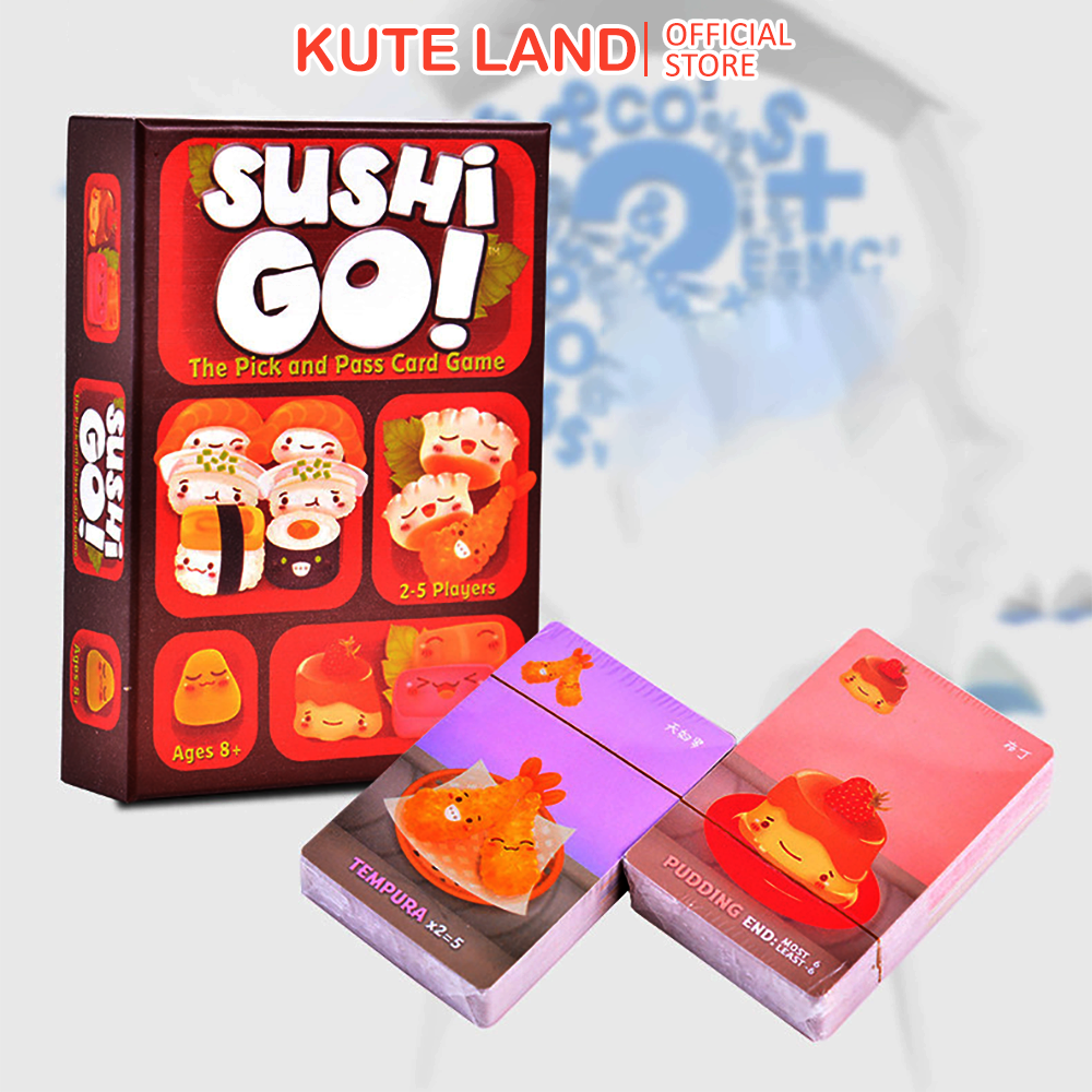 Bộ thẻ trò chơi Sushi Go Board Game vui nhộn dành cho gia đình