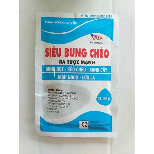 Phân bón vi lượng cao cấp Siêu Bung Chèo - 50g