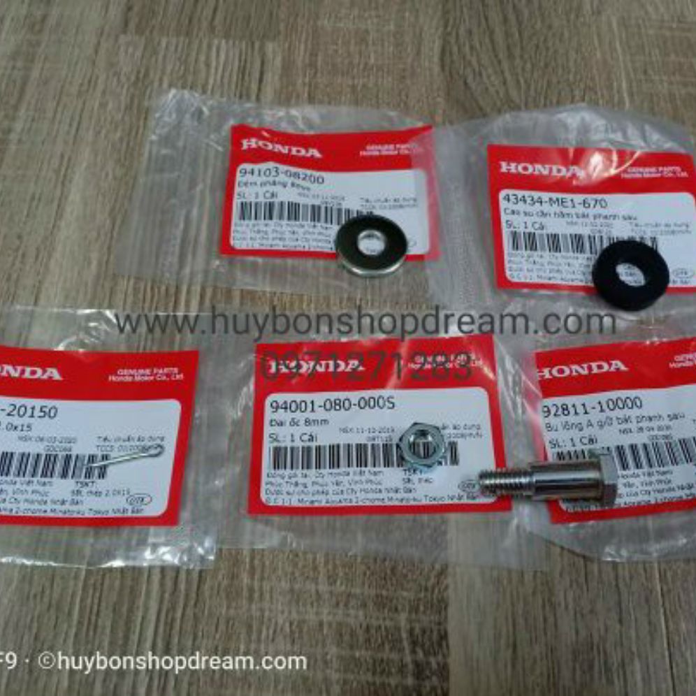 Bộ phụ kiện chống bát phanh và cao su xe Dream