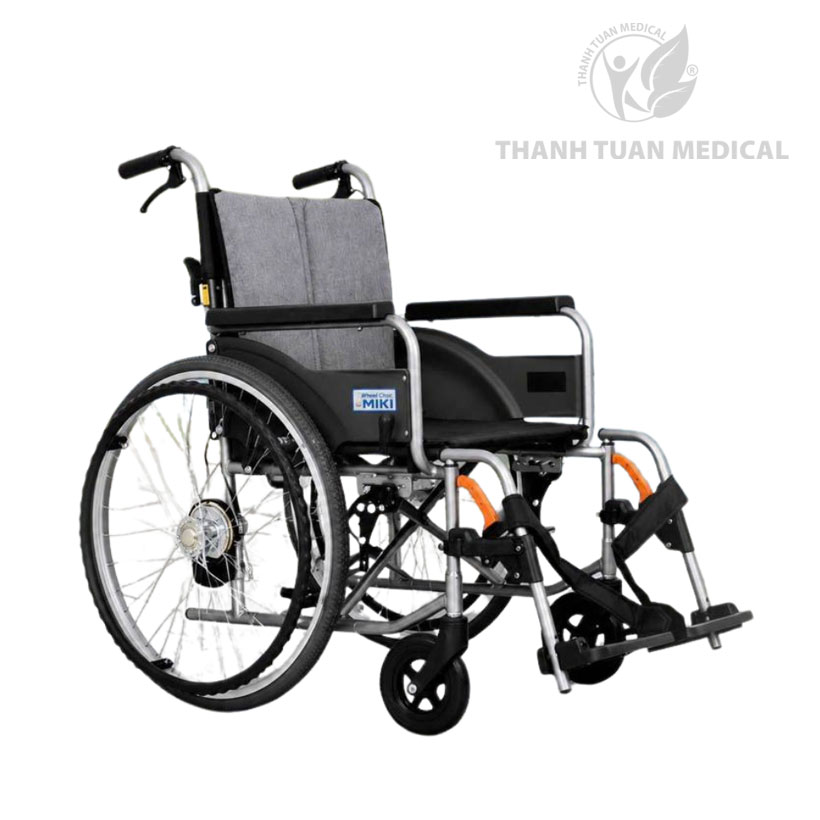 ♿ Xe lăn tay MIKI MV23 Chính hãng Nhật Bản - Khung hợp kim nhôm siêu nhẹ 13,4kg, bền gấp 2 lần xe lăn thường