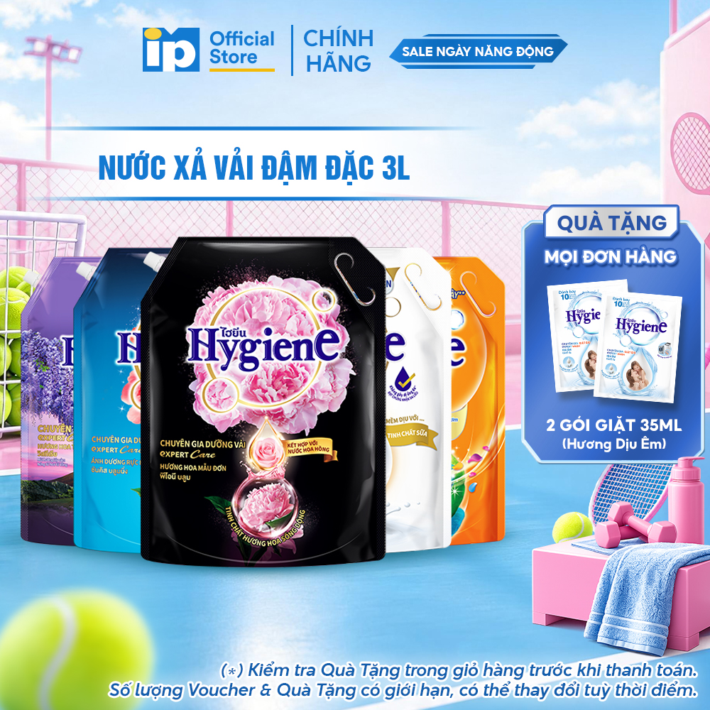 [NEW] Nước Xả Vải Đậm Đặc Hygiene 3L