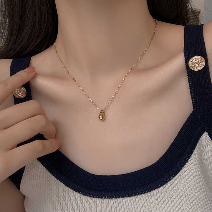 Dây chuyền sợi nhiễn mặt giọt nước - vani store