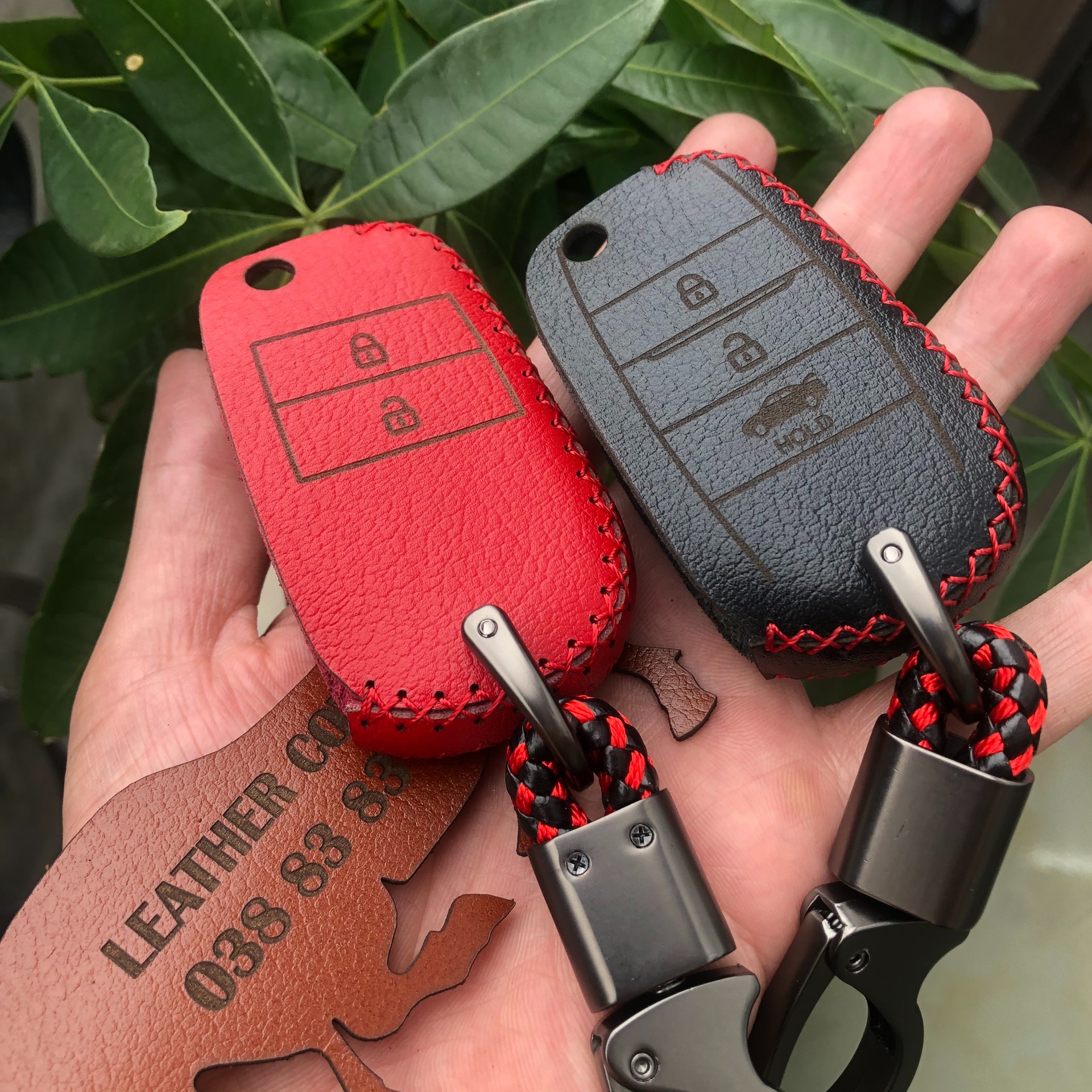 Bao Da Chìa Khóa XE KIA SELTOS, Phiên Bản CHÌA CƠ CHUÔI GẬP. DA BÒ NHIỀU MÀU SẮC