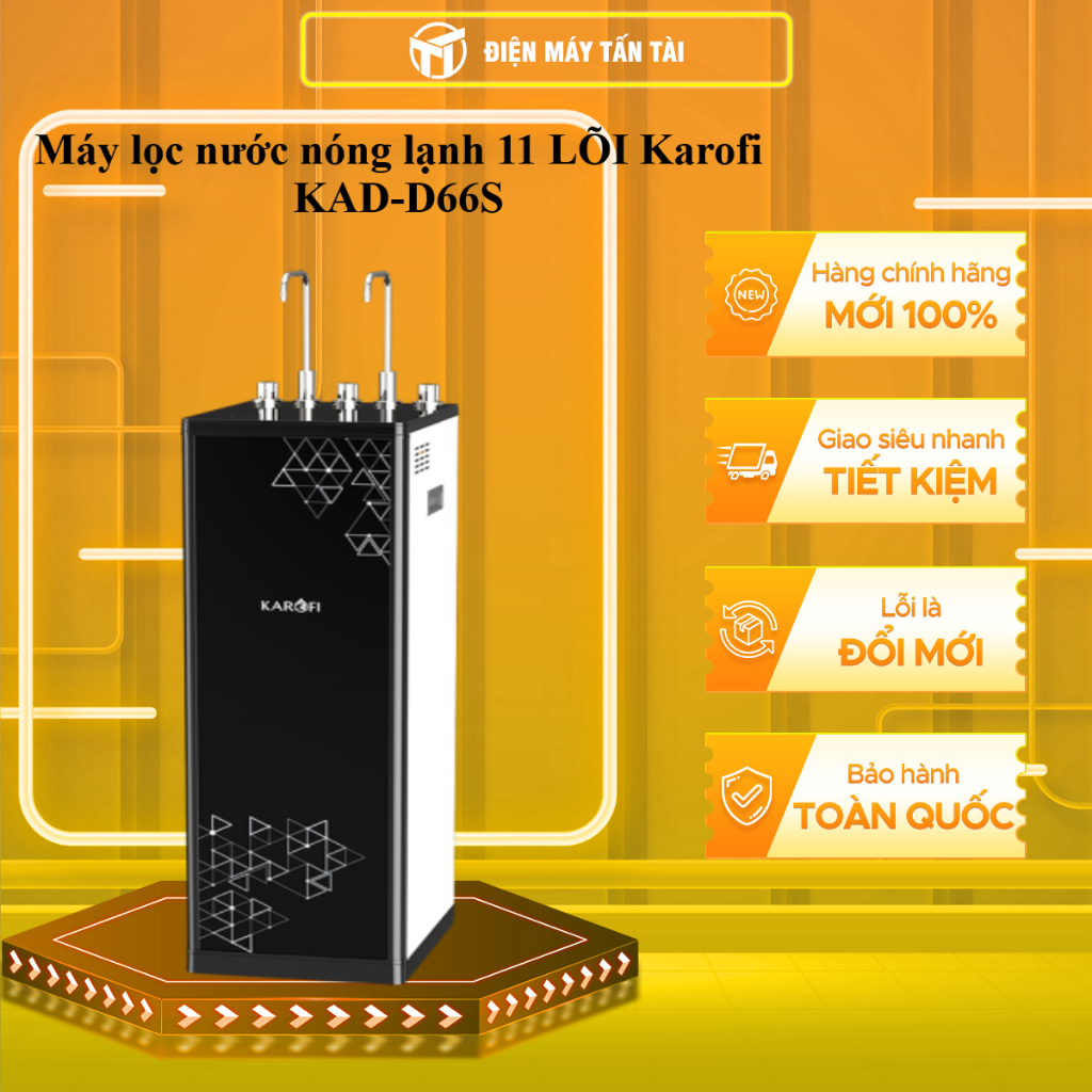 Máy lọc nước nóng lạnh Karofi 11 LÕI 1 VÒI KAD-D66S - GIAO TOÀN QUỐC CHỈ MIỄN PHÍ HCM