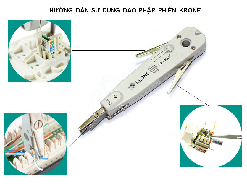 Tool phiến nhấn mạng Krone LSA-Plus