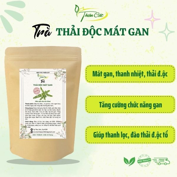 Trà Thải đ.ộc mát gan Thiên Cát, thanh lọc cơ thể, hạ men gan, tăng cư.ờng chức năng gan