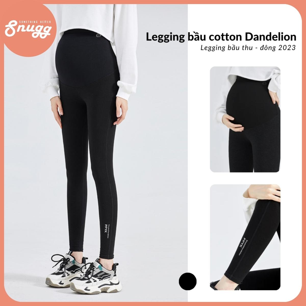 Legging bầu Dandelion cotton bông siêu mềm nhẹ - Legging bầu thu - đông Snugg SNU2202