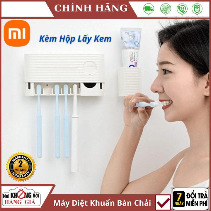 Máy khử trùng bàn chải đánh răng Xiaomi M01 , Sử dụng tia UV chuyên dụng, khử trùng đến 99,99% vi khuẩn - Máy khử trùng bàn chải đánh răng Xiaomi