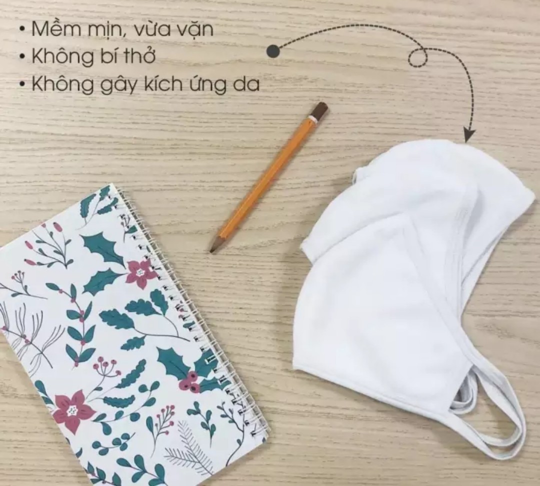 Khẩu trang vải cao cấp kháng khuẩn, chống bụi