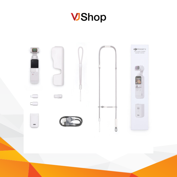 Máy quay hành động DJI Pocket 2 Exclusive Combo màu Sunset White - Hàng chính hãng bảo hành 12 tháng
