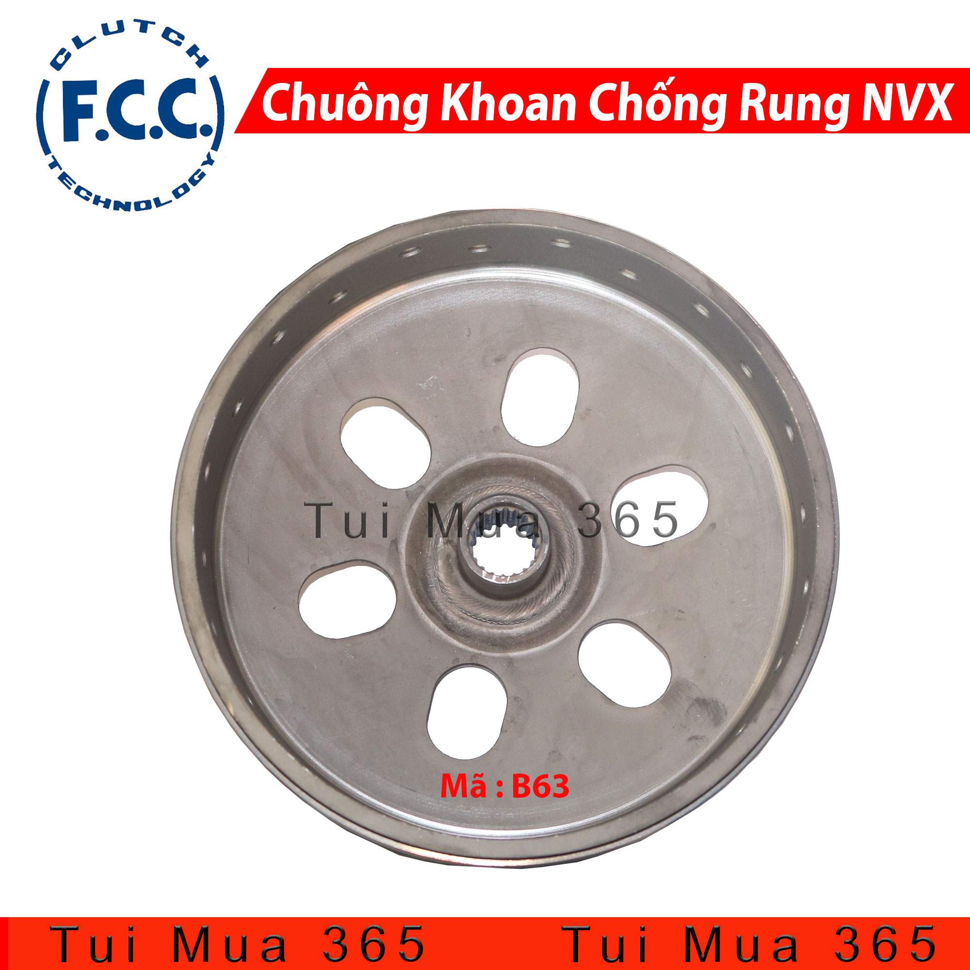 Chuông FCC Khoan Độ cho xe Yamaha NVX - Chống Rung Đầu, Tăng Tốc Mượt