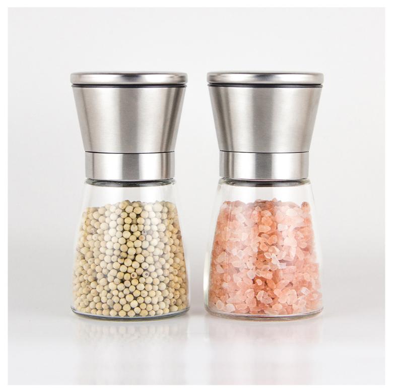 Cối xay tiêu, xay đậu phộng, xay hạt xoay tay,Dụng cụ xay tiêu - Hàng Chất lượng - Bền - Tốt,Cối ( Lọ ) xay tiêu,hạt đậu thủy tinh cầm tay đa năng - Dụng cụ xay tiêu mini