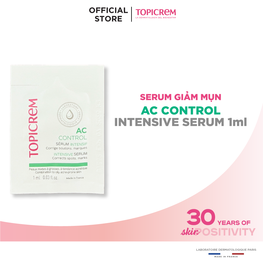 [QUÀ TẶNG] Serum dành cho da mụn TOPICREM AC CONTROL INTENSIVE SERUM 1ml