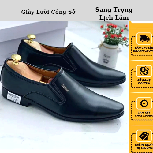 Giày công sở nam cao cấp sang trọng lịch lãm da pu cao cấp