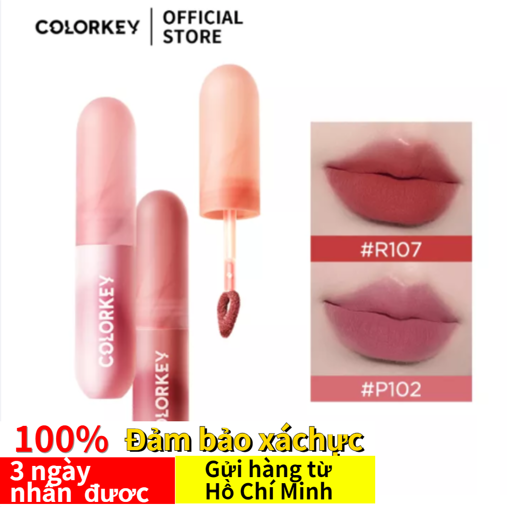 Colorkey son kem lì son bóng dạng lỏng không khô 2g