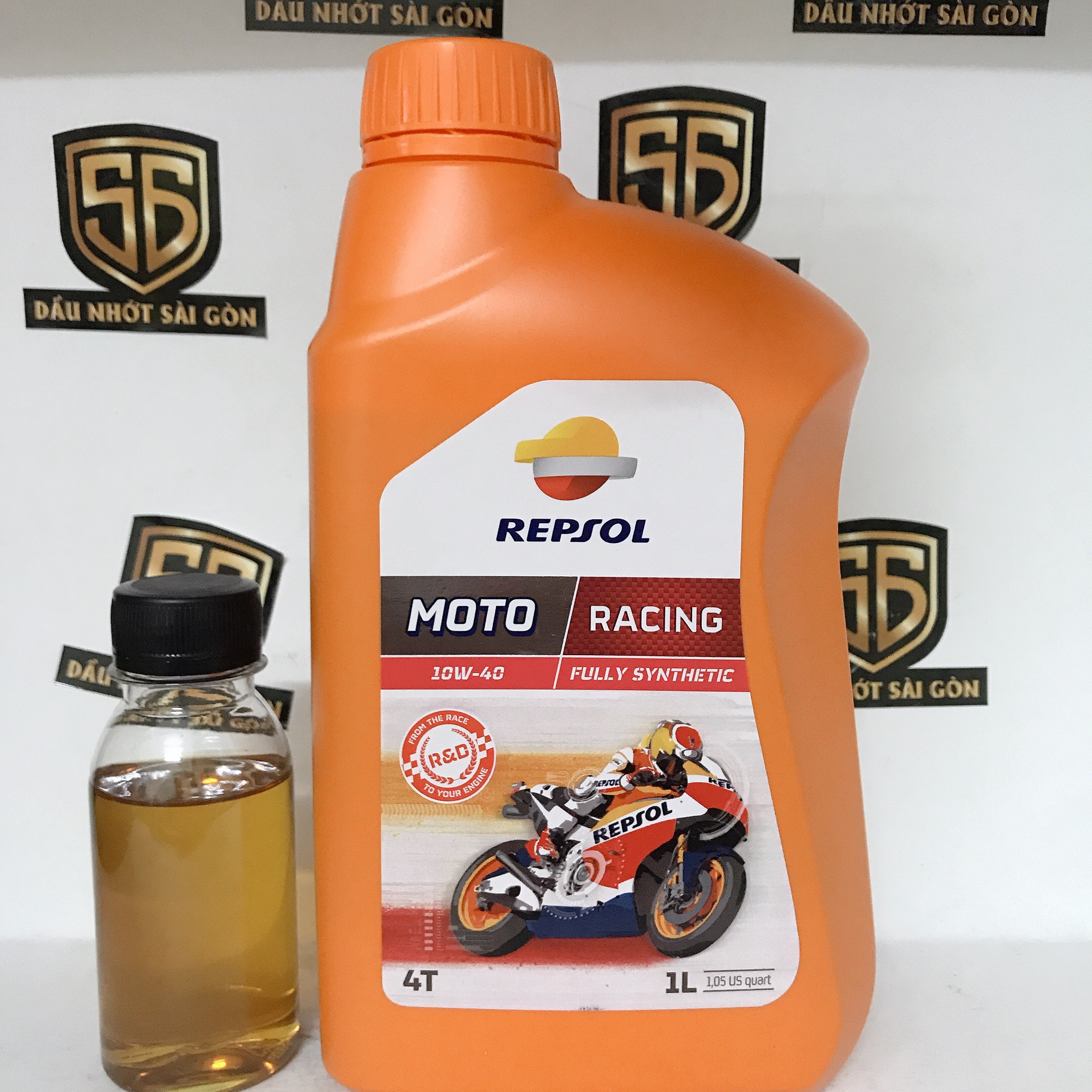 [Có Chiết Lẻ] REPSOL RACING 10W40 - Dầu nhớt cao cấp cho xe số và xe côn tay