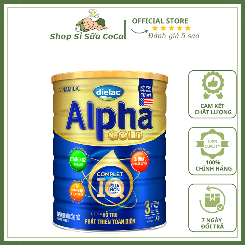 Sữa bột dielac alpha gold 3 1.4kg