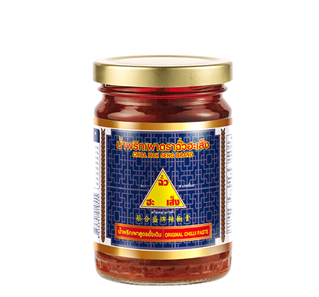 Sa tế tôm Thái chua Hah Seng 114g, sản phẩm đóng lọ hũ thủy tinh tiện lợi, sạch sẽ, dễ bảo quản, cam kết chất lượng và an toàn vệ sinh thực phẩm