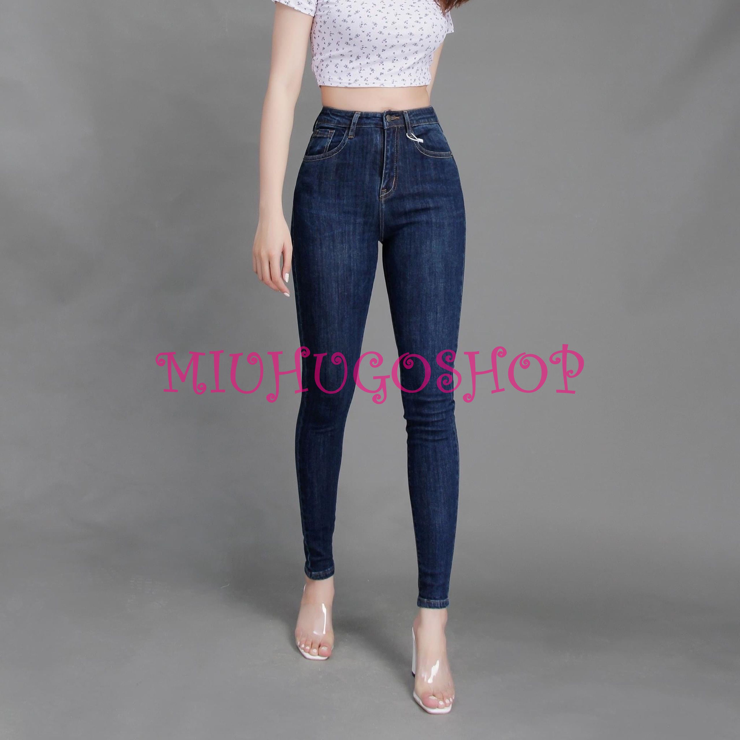Quần jean nữ co giãn tốt tnn 66 hoặc áo thun trơn