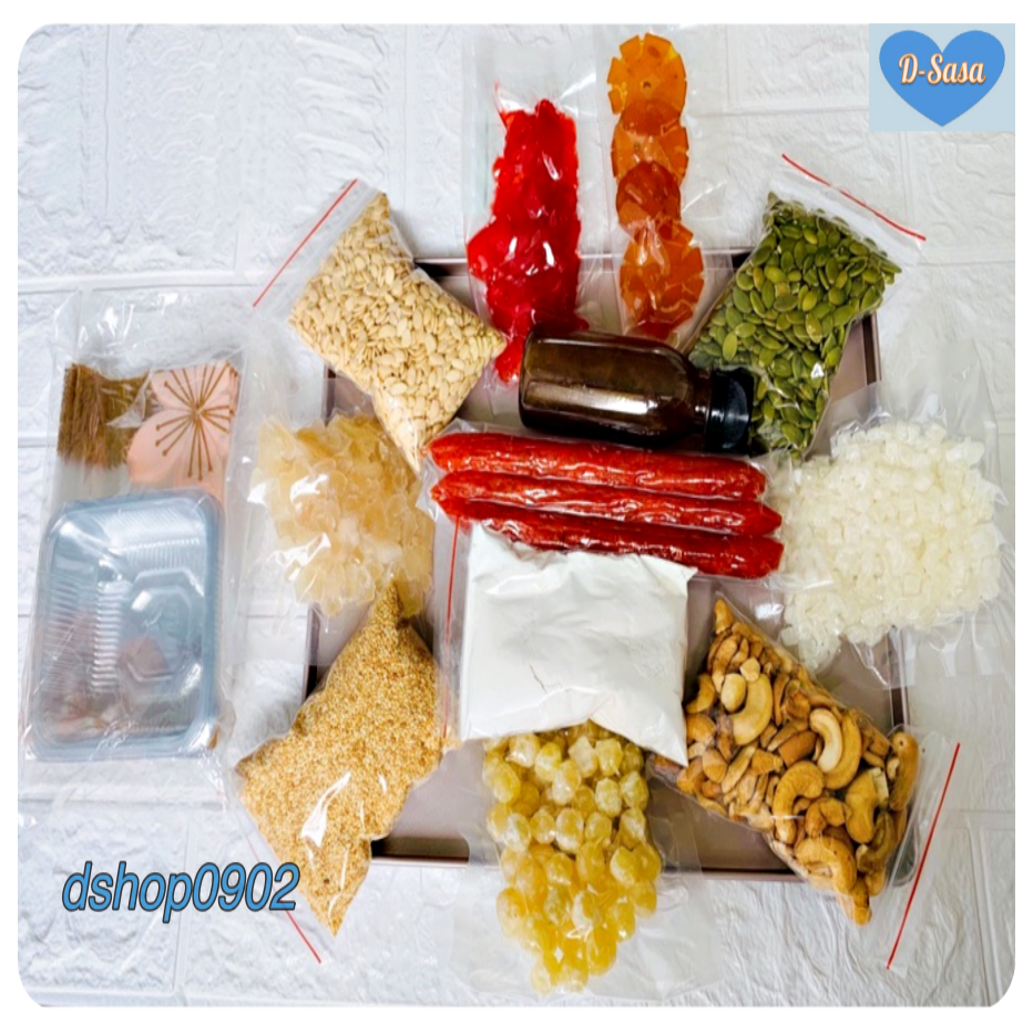 Set nguyên liệu làm nhân thập cẩm bánh Trung Thu - Nguyên liệu sạch