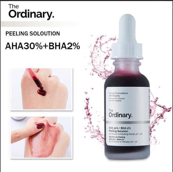Giảm 5% đơn 129k cap 15k serum tẩy tế bào chết the ordinary aha 30% bha 2% peeling solution