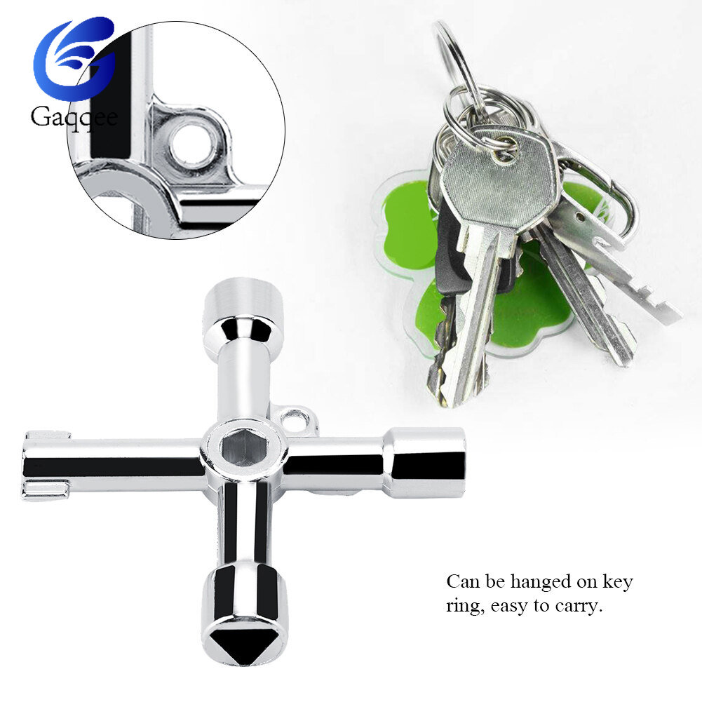 Chìa vặn hình tam giác chìa khóa chữ thập đa năng chất lượng cao chìa khóa đồng hồ đo chìa khóa gas chìa khóa tiện ích chìa khóa cho tủ điện chìa khóa mở tủ bằng hợp kim kẽm