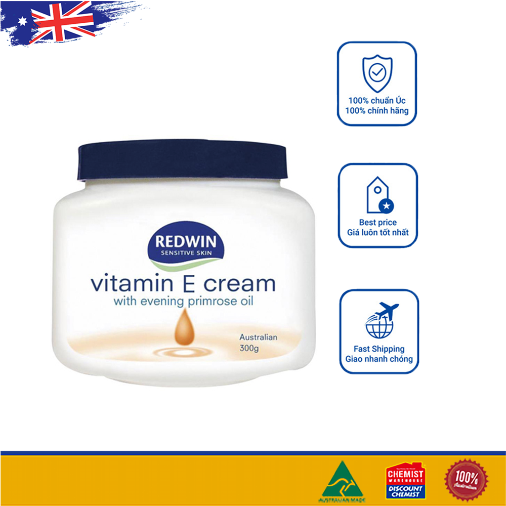Kem dưỡng Redwin vitamin E Úc Redwin Cream with Vitamin E 300g