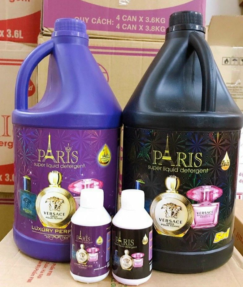 Combo 2 Can Nước Giặt Paris 3600ml Hương thơm Comfor / Hương Downy