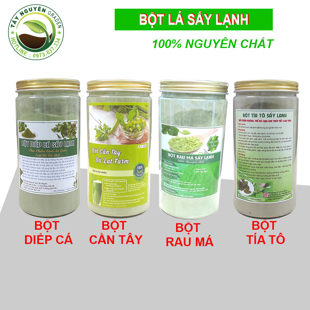 Bột lá sấy lạnh nguyên chất - nông sản sạch tây nguyên