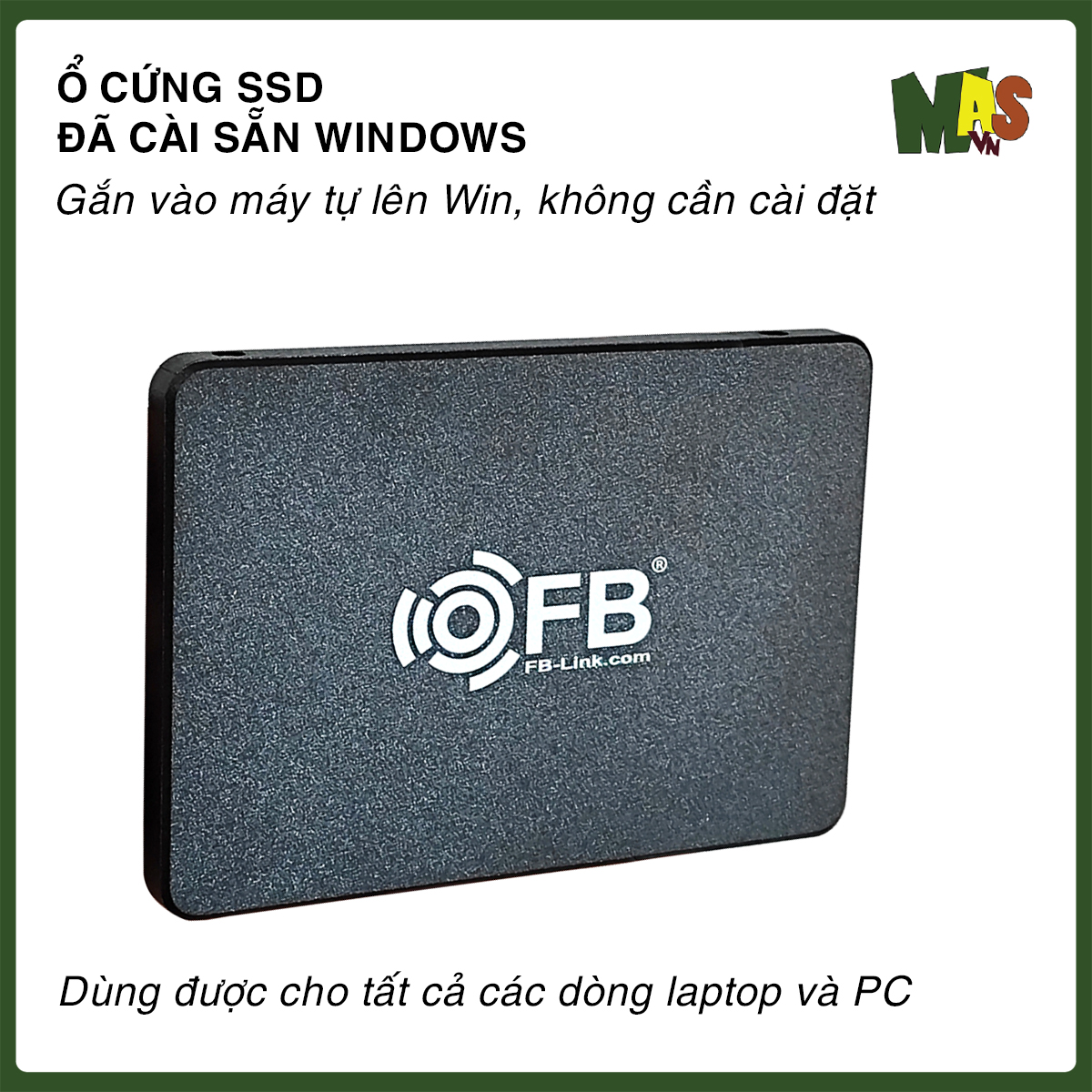 Ổ Cứng SSD Cài sẵn win, gắn vào tự nhận win không cần cài đặt gì thêm, SSD laptop pc chính hãng BH 3 năm phù hợp mọi dòng máy