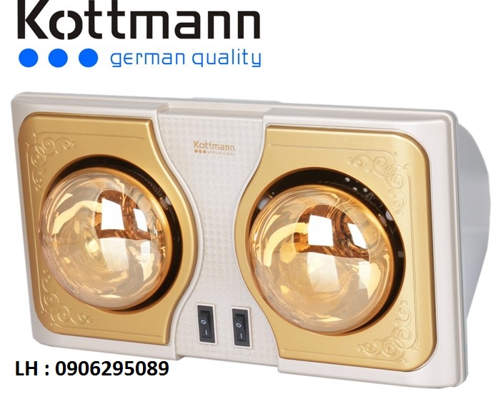 Đèn sưởi 2 bóng treo tường Kottmann – K2BH