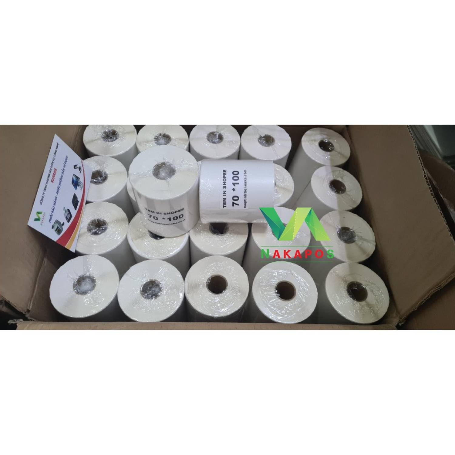 COMBO 10 CUỘN GIẤY IN ĐƠN HÀNG KHỔ A7 (70X100)