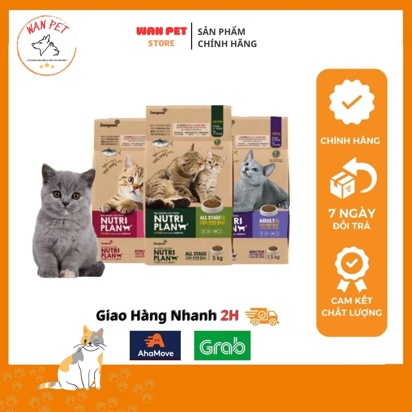 Thức ăn cho mèo Nutri Plan - Hạt Khô organic cho mèo bổ sung dinh dưỡng cho mèo mọi lứa tuổi gói 1Kg