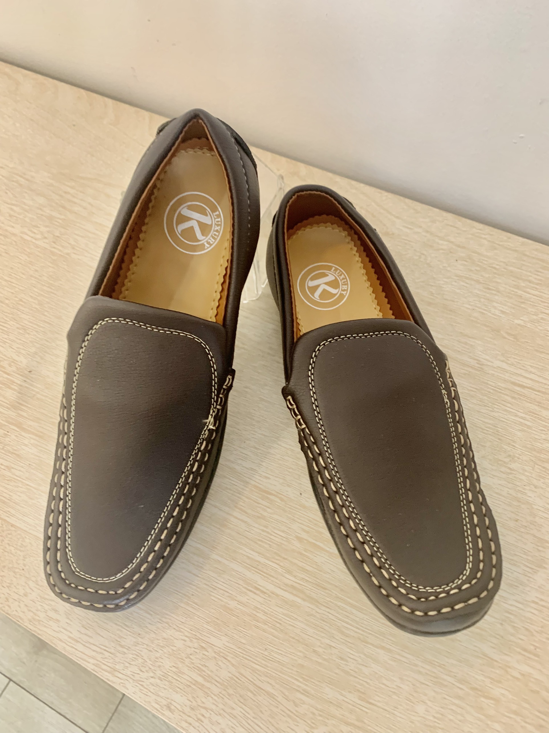 Giày lười nam da tổng hợp k luxury