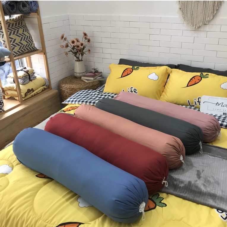 Vỏ gối ôm theo bộ Cotton Poly, Cotton Tici nhập khẩu