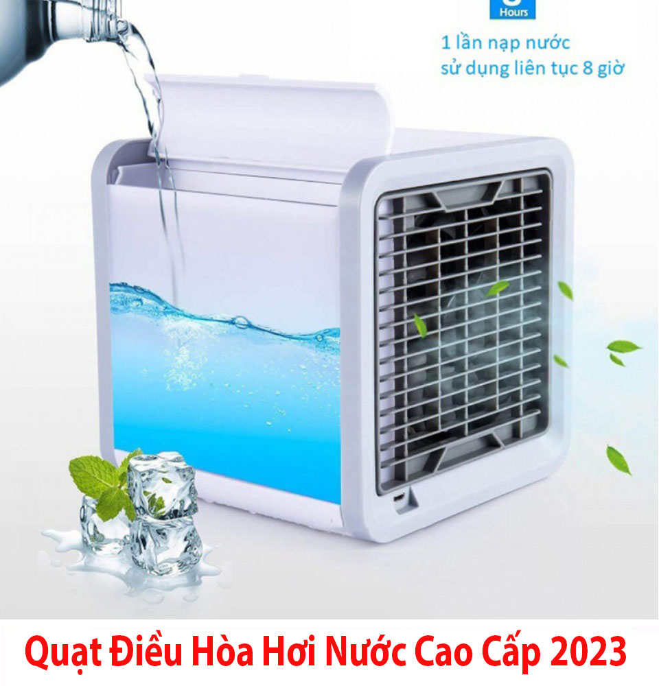 Quạt Điều Hòa Hơi Nước -  Quạt Điều Hòa USB mini , Máy Điều Hòa Mini Bằng Nước Đá Công Suất Lớn, Quạt điều hòa mini hơi nước để bàn cao cấp làm mát, tạo độ ẩm, phun sương, lọc khôngkhi