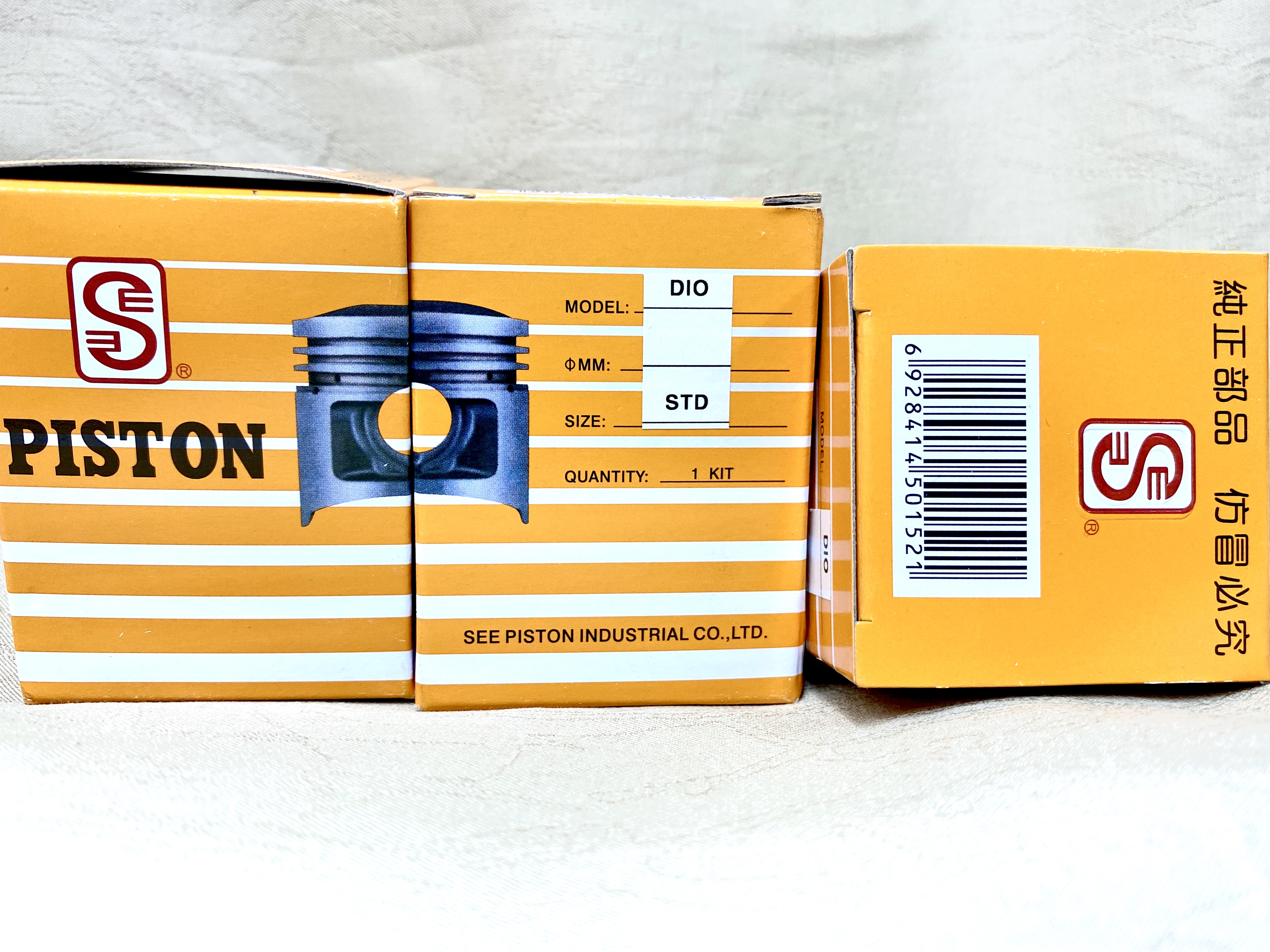 Piston và sec-măng xe Julio, Giorno 2 thì máy đứng