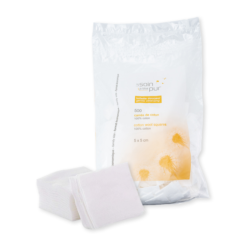 Bông Tẩy Trang Tetra Le Soin Laretat Pur 500 - 600 Miếng Của Pháp