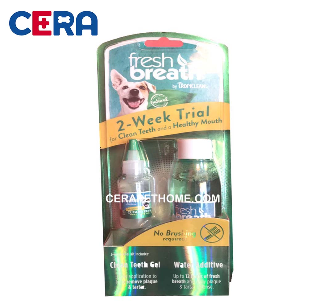 Combo Nước Uống Và Gel Vệ Sinh Răng Miệng Cho Chó Fresh Breath