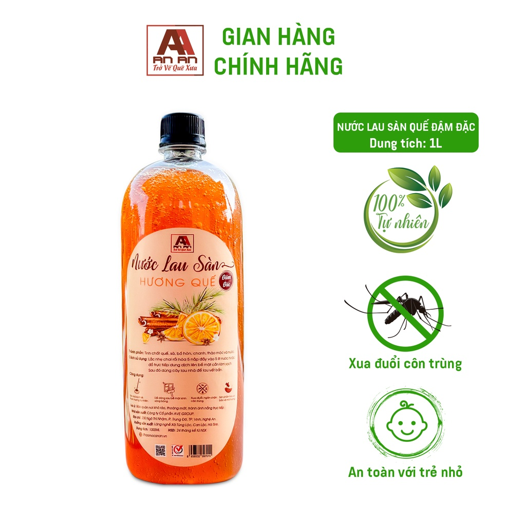 Nước Lau Sàn Quế Đậm Đặc khử mùi, đuổi muỗi và côn trùng