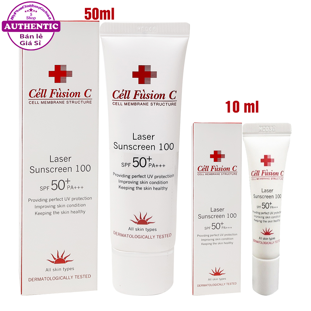 KEM CHỐNG NẮNG LASER SUNSCREEN 100 CELL FUSION C SPF50+